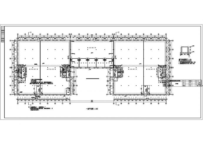 二层框架结构厂房建筑结构图纸（全套）_图1
