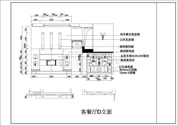 某复式套房室内装修cad方案图纸-图二