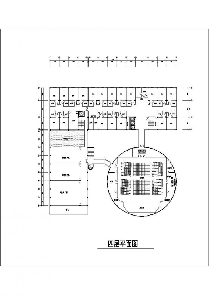 [惠州]某多层酒店装修各层平面cad布置施工图_图1