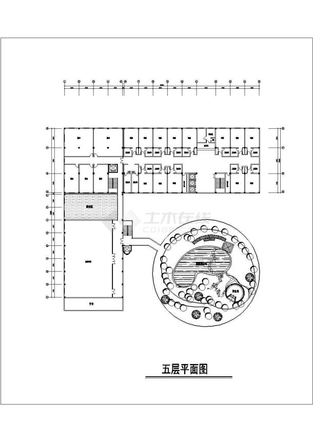 [惠州]某多层酒店装修各层平面cad布置施工图-图二