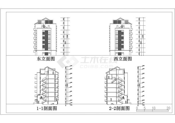 某小区七层住宅大楼建筑设计规划方案-图二