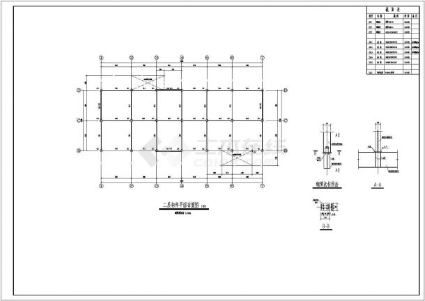 工厂厂房多层钢框架设计厂房设计图纸-图二
