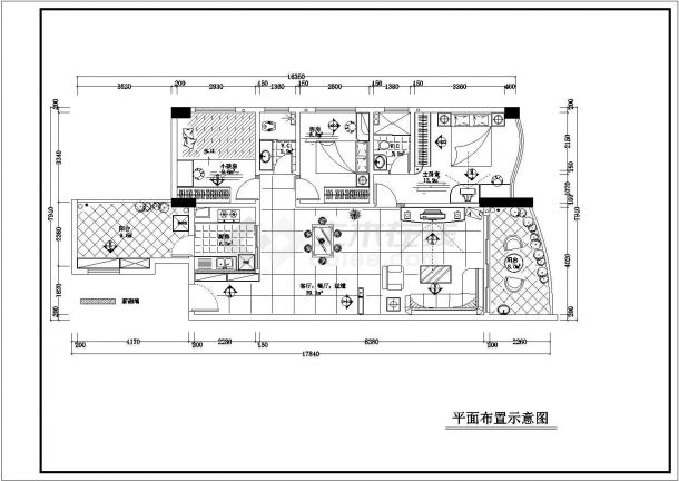 详细家居装饰室内设计cad施工图-图二