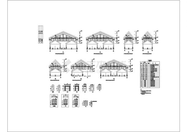 某地区金天花园建筑CAD施工图纸-图一