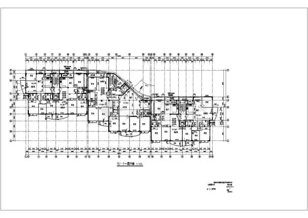 某地区高层住宅建筑CAD施工图纸-图一