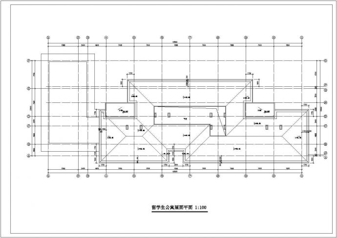 某地区某七层学生公寓建筑CAD施工图纸_图1