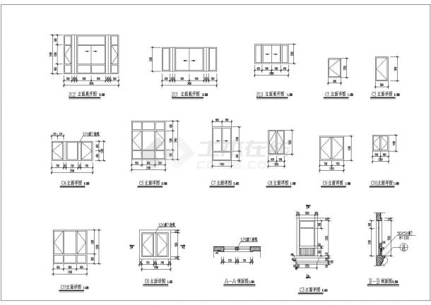 某地区郊区别墅建筑施工CAD建筑设计图纸-图一