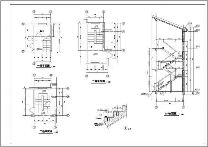 某地区别墅建筑施工CAD建筑设计图纸_图1