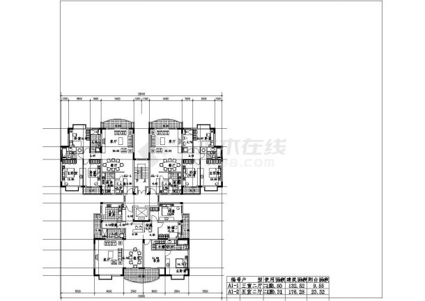 某地区小高层住宅建筑方案CAD建筑设计图纸-图一