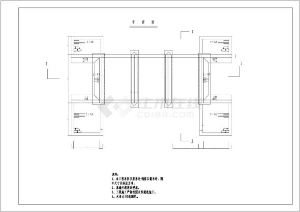 园林设计常用景观桥建筑详细施工图纸-图二