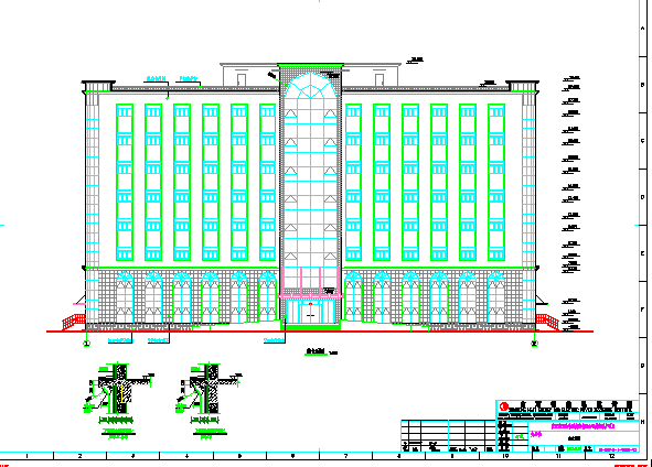 八层办公楼建筑设计图