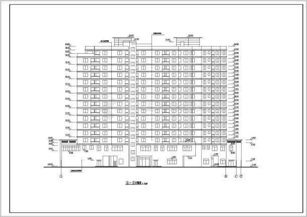 某十六层商业宾馆综合楼建筑设计图-图一