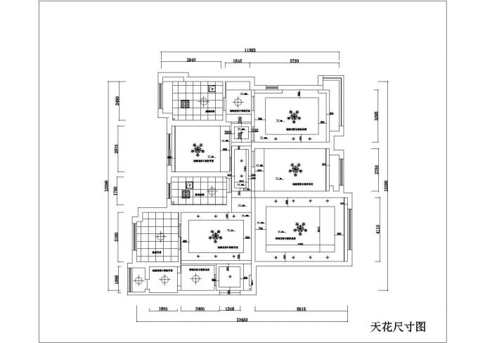 180平米三室两厅家装设计图_图1