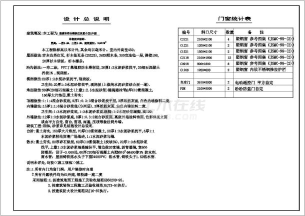 某地区二层小型别墅建筑CAD建筑设计图纸-图一