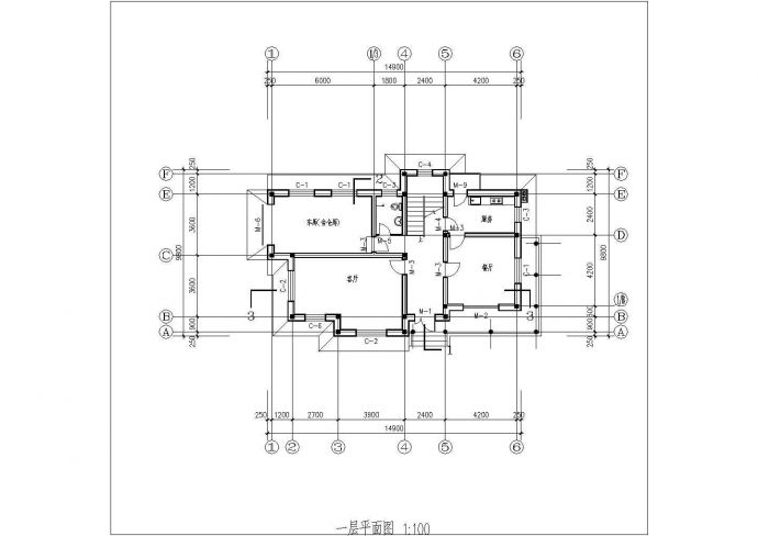 某地方别墅方案设计CAD建筑设计图纸_图1