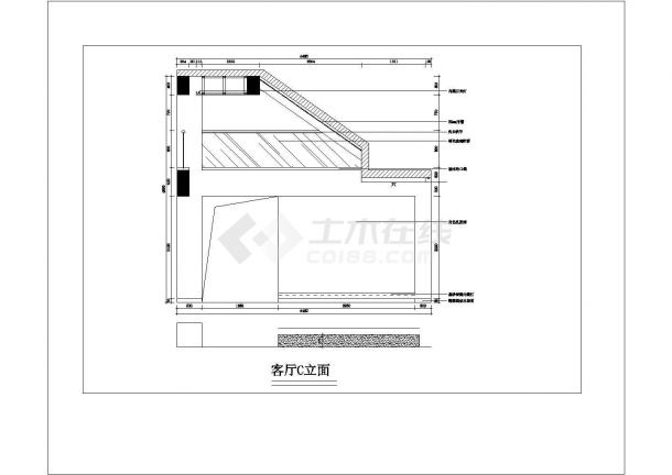 某地区别墅装修设计方案规划施工图-图二