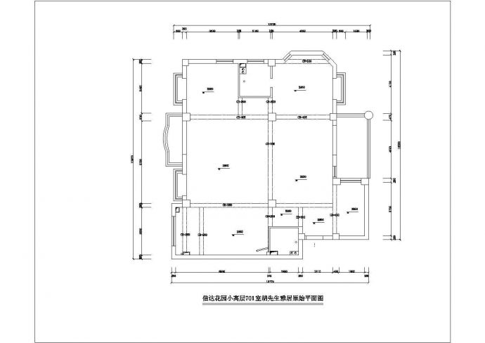 104平米室内家庭精装修cad平立面施工图_图1