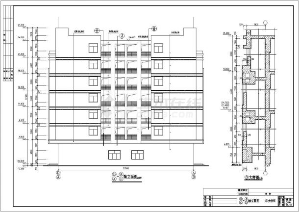 厂房、宿舍楼建筑结构施工图（标注详细）-图二