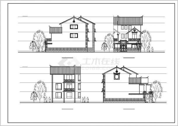 农村民居住宅建筑详细设计施工图纸-图二
