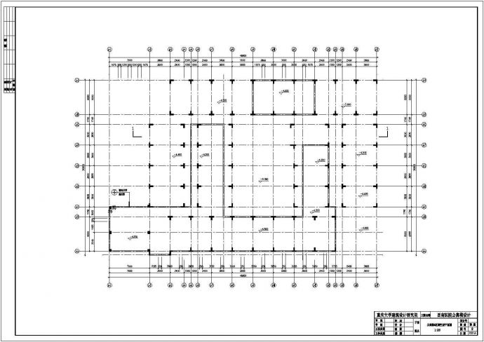 某地区公寓楼建筑平面CAD建筑设计图纸_图1