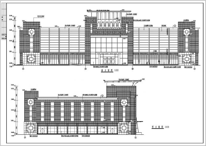  大型超市设计建筑施工图CAD图纸_图1