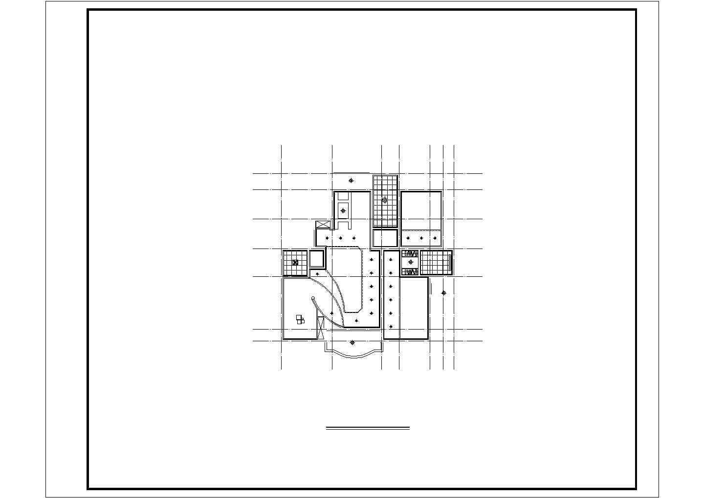 三室两厅住宅装修设计cad方案施工图