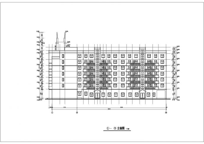一套有特色的住宅楼方案CAD建筑设计图纸_图1