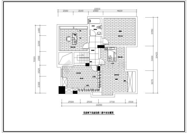 经典家庭室内装修设计cad施工图-图二