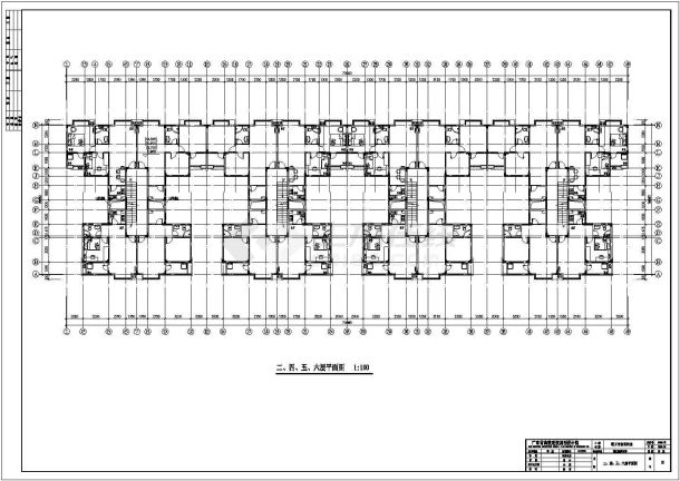 某教工宿舍单体设计方案CAD建筑设计图纸-图一
