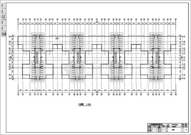 某教工宿舍单体设计方案CAD建筑设计图纸-图二