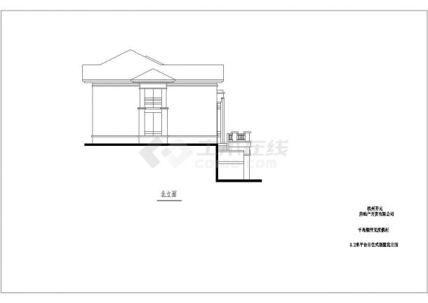 某别墅设计全套CAD建筑设计图纸-图二