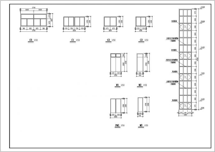 某地区公寓楼建筑全套CAD设计图纸_图1