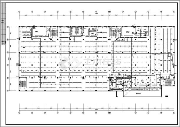某工业服装厂给排水CAD施工设计图-图二