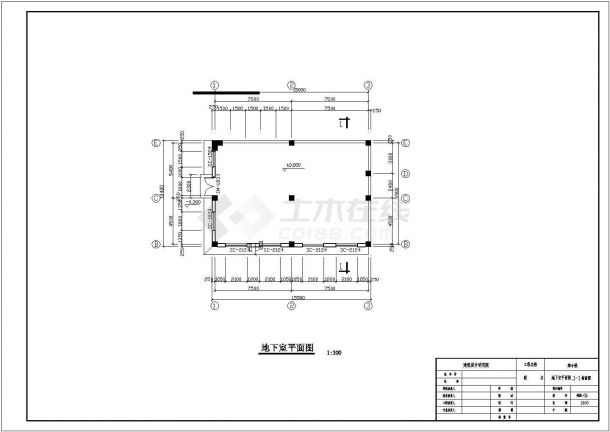 某地商业综合楼四层给排水CAD设计施工图纸-图一