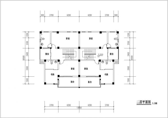 某联排别墅建筑CAD结构施工设计图_图1