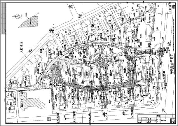 某地社区区管线设计CAD施工图纸-图一