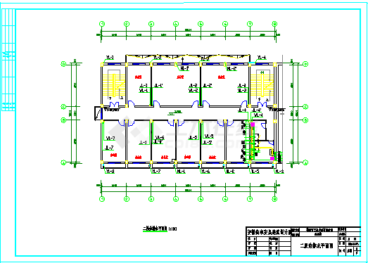 木业有限公司四层办公楼CAD给排水设计图-图二