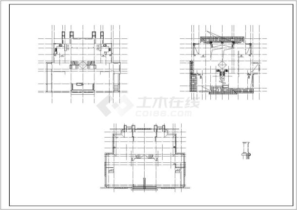 某联排高档别墅建筑CAD设计图纸-图一