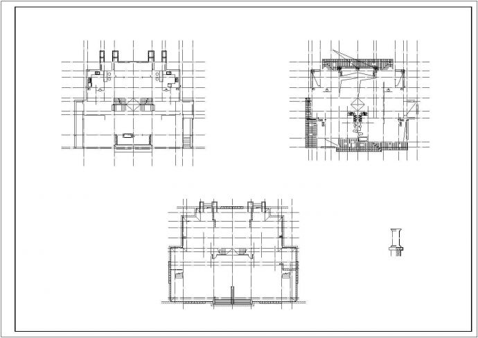 某联排高档别墅建筑CAD设计图纸_图1