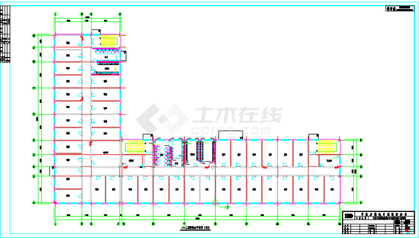 五层宿舍公寓楼给排水CAD平面及系统图-图二