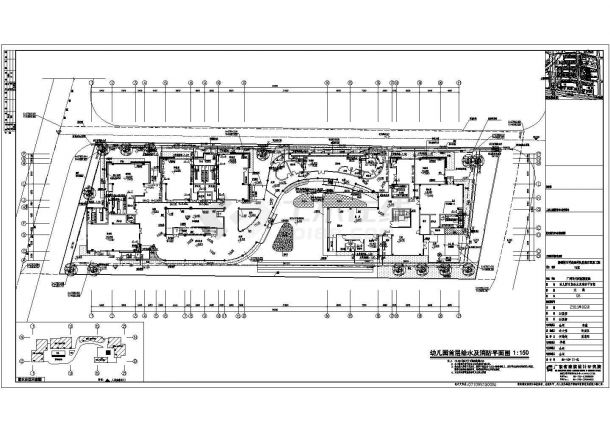 某市幼儿园三层给排水及消防CAD平面设计图-图一