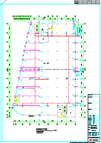 环保科技公司五层厂房一号厂房水施设计图_图1