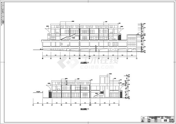 炸开工业厂房建筑施工总图（共12张）-图一