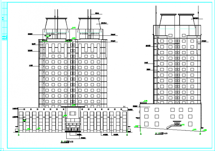 某学校学生公寓建筑CAD设计图纸_图1