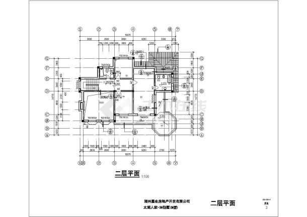 某地区全套度假区别墅群M型CAD设计图纸-图二