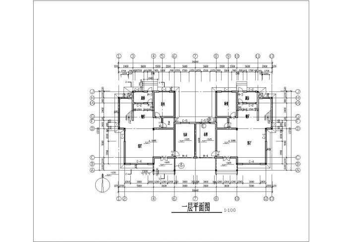 某三层新农村别墅建筑CAD施工图_图1