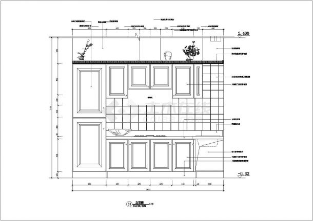 某精品高层住宅建筑cad设计图纸-图一