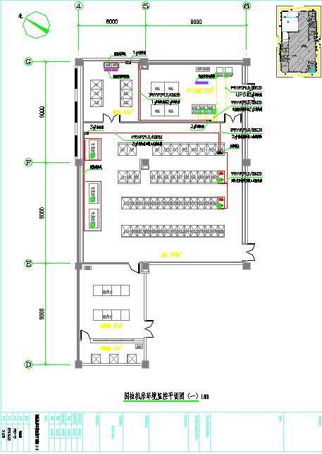 信息机房（大样图、系统图、平面图）-图二