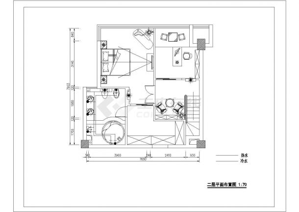 某地二层欧式别墅装修设计施工图（含效果图）-图一