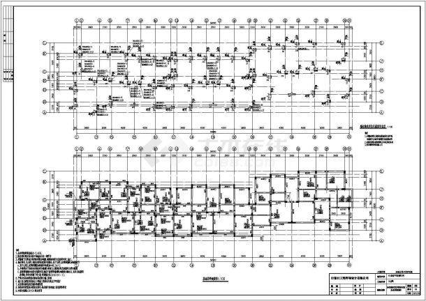 某地六层框架结构住宅楼建筑结构施工图纸-图一